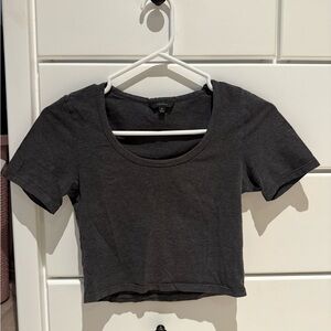 Talula Charcoal Crop Top